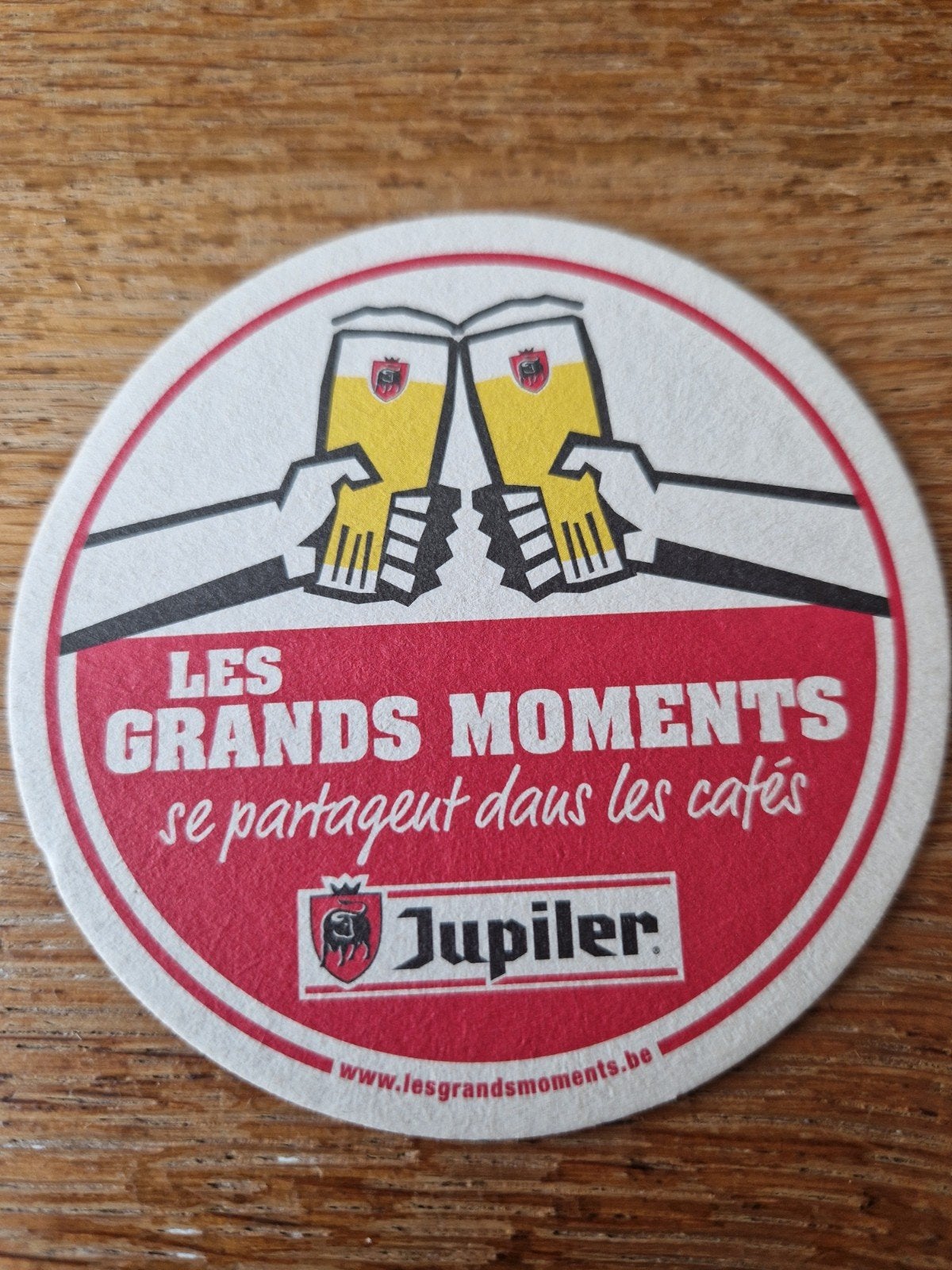 Jupiler Viltje - Les Grands Moments, Ophalen of Verzenden, Gebruikt, Viltje(s), Jupiler