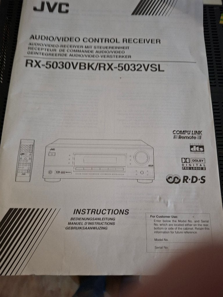 JVC receiver, Ophalen, Zo goed als nieuw, Stereo, JVC