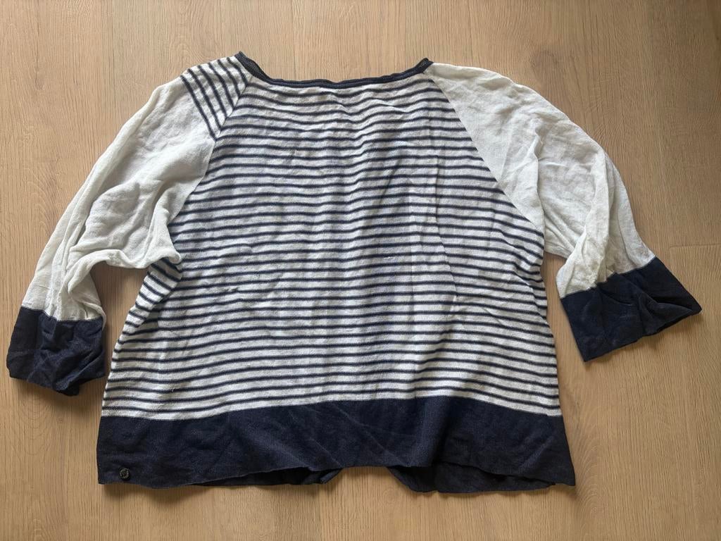 Stijlvol gestreept vest van Ischiko maat 40, Ophalen of Verzenden, Zo goed als nieuw, Maat 38/40 (M), Blauw