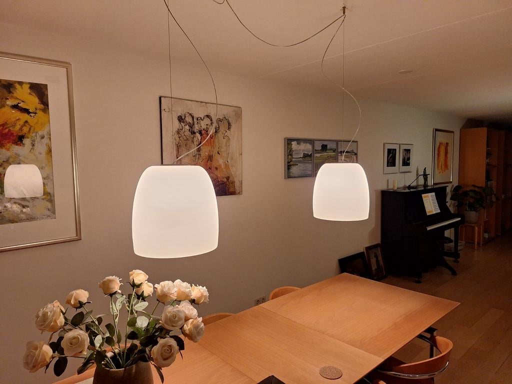 Prandina Notte S33, set van 2 hanglampen, Ophalen of Verzenden, Zo goed als nieuw, Minder dan 50 cm