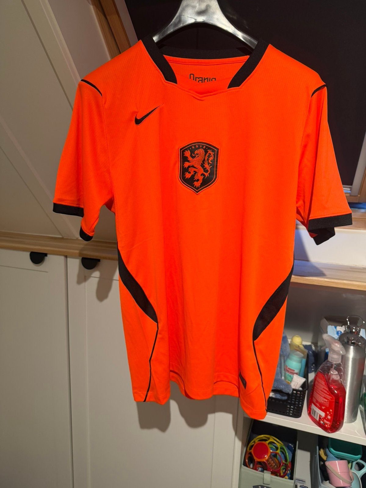 Voetbal tenue Nederlands elftal shirt oranje thuisshirt, Maat XL, Verzenden, Zo goed als nieuw, Shirt