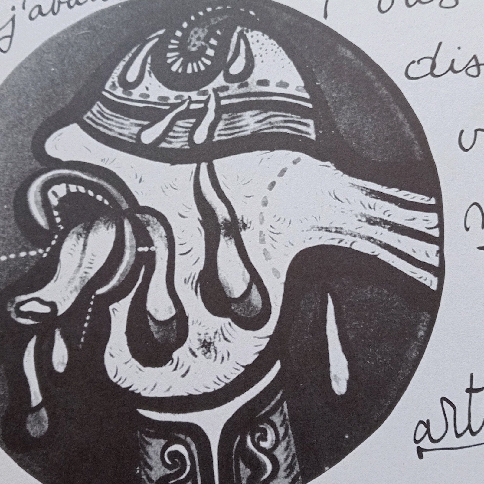 Maryan Lithografie galerie Ariel 1975, Antiek en Kunst, Ophalen of Verzenden