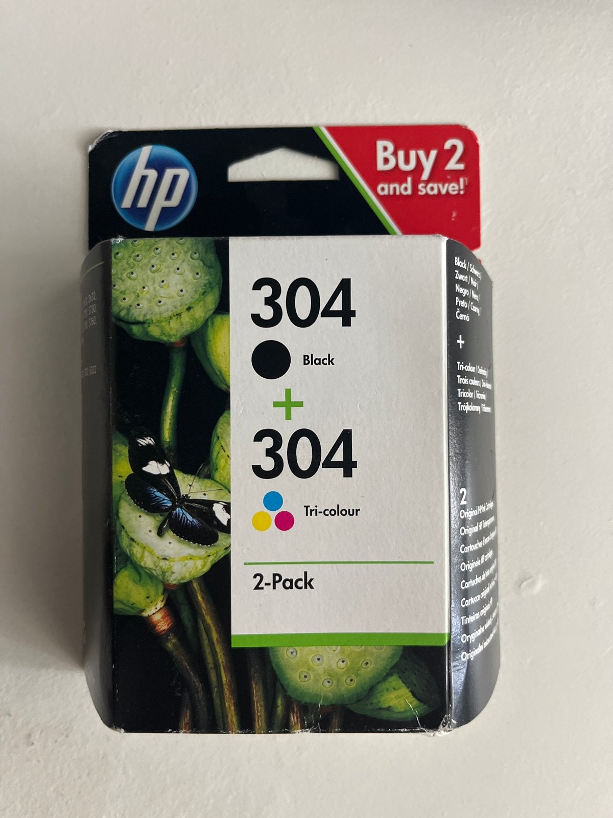 HP 304 Zwart + Driekleur Inktcartridge 2-Pack, Verzenden, Nieuw, Cartridge