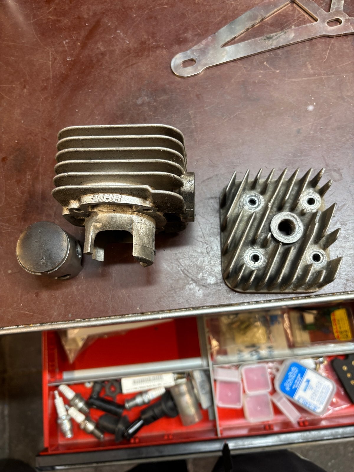 Malossi MHR 50cc snel Cilinderkit met Cilinderkop en Zuiger, Ophalen, Gebruikt, Cilinder