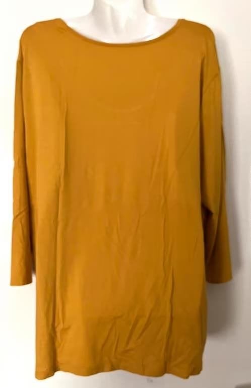 Bonita okergele top maat 46/48[vj], Ophalen of Verzenden, Zo goed als nieuw, Geel, Shirt of Top