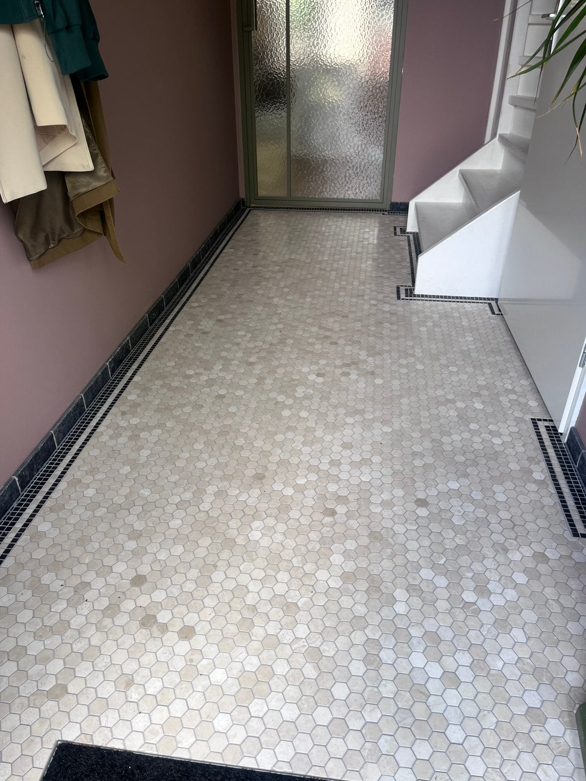 Design tegels mosaic border plain bottocino, Doe-het-zelf en Verbouw, Tegels, Ophalen, Nieuw, 20 tot 40 cm, Minder dan 5 m²