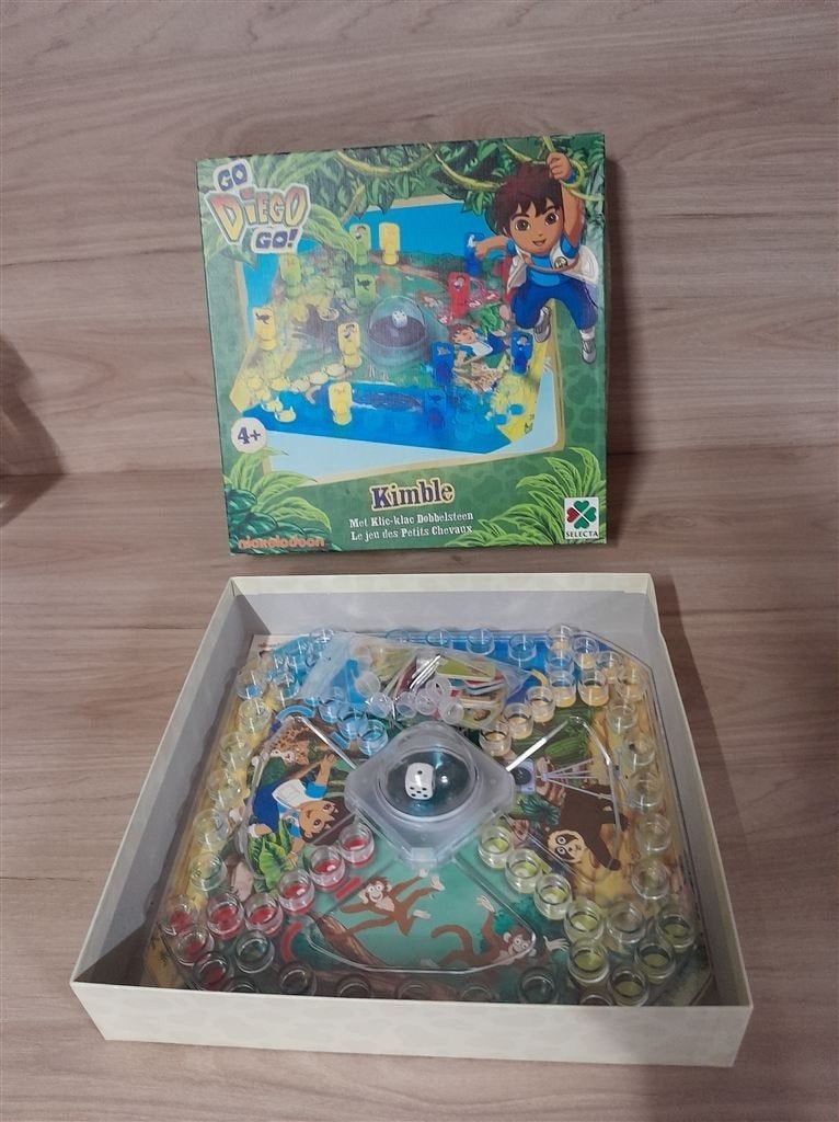 Go diego Go - Dora - Kimble - mens erger je niet - s1487, Hobby en Vrije tijd, Gezelschapsspellen | Bordspellen, Verzenden, Zo goed als nieuw