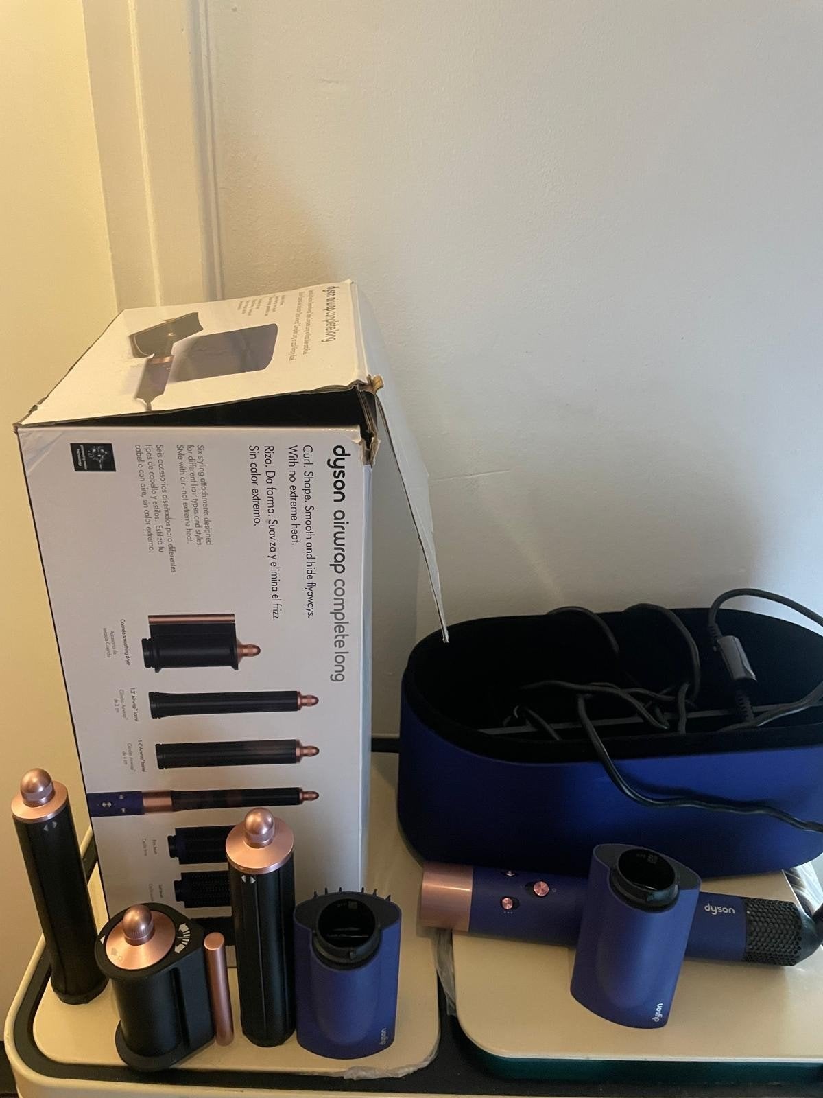 Dyson Airwrap Complete Long - Haarstyling set, Ophalen of Verzenden, Zo goed als nieuw, Haarverzorging