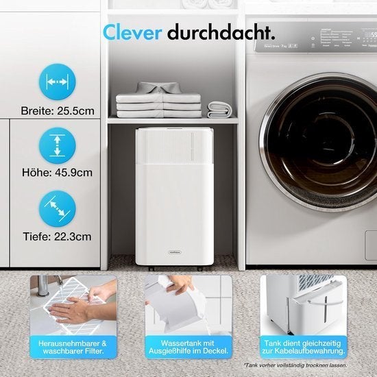 Elektrische Luchtontvochtiger – Ontvochtiger, Corvance B.V., Verzenden, Nieuw, Corvancebol@gmail.com
