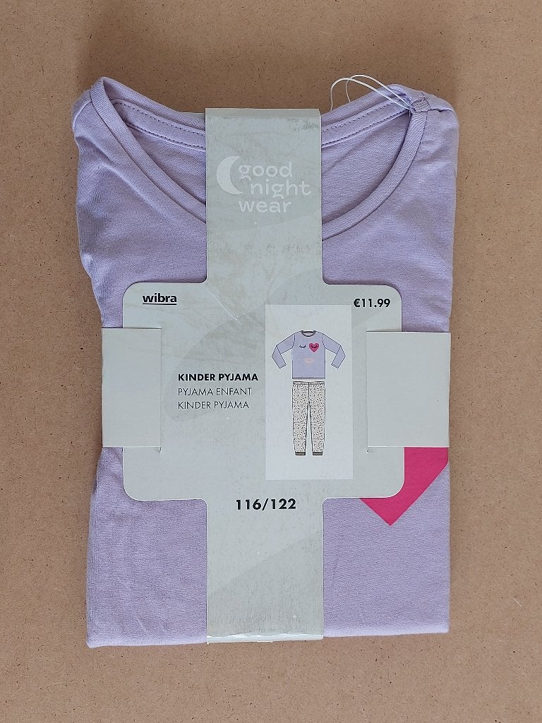 Kinder pyjama 116/122, Nacht- of Onderkleding, Meisje, Nieuw, Ophalen of Verzenden