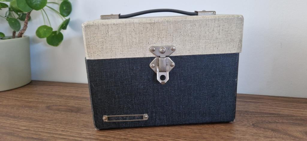 Vintage Kleine Platenkoffer - Compact en Draagbaar, Audio, Tv en Foto, Platenspelers, Ophalen, Gebruikt, Overige merken