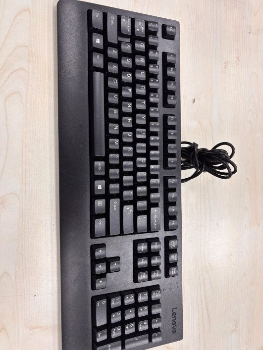 Lenovo Bekabeld USB Kantoortoetsenbord (Zwart), Computers en Software, Multimediatoetsen, Refurbished, Ophalen of Verzenden, Qwerty