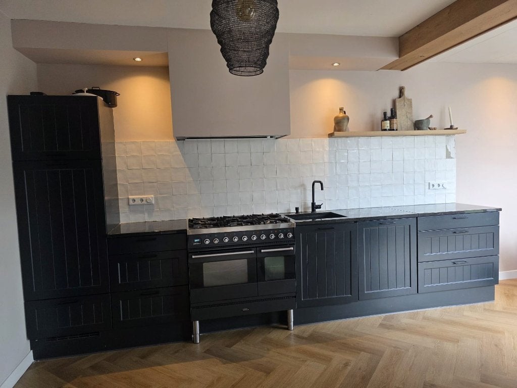 Boretti fornuis + keuken, Ophalen, Gebruikt, Graniet of Steen, Enkelwandige keuken