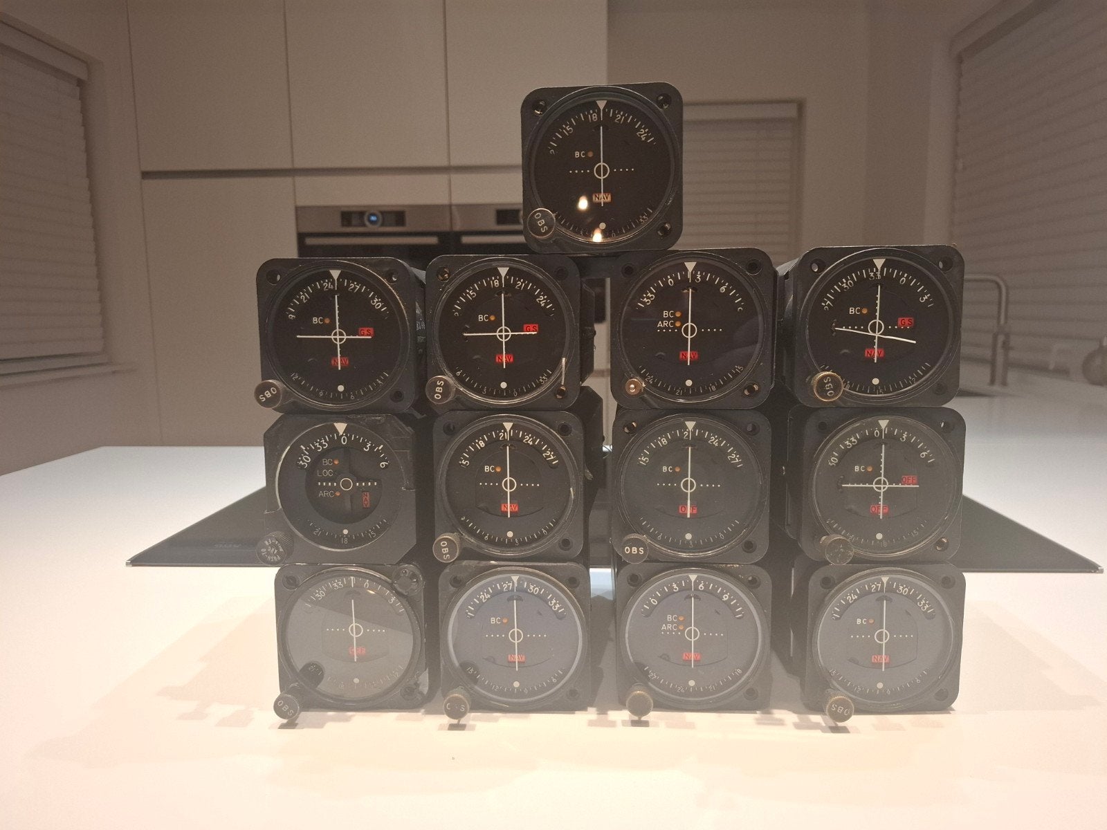 Vliegtuig Instrumenten - VOR/LOC/GS Indicatoren (13 stuks), Ophalen of Verzenden