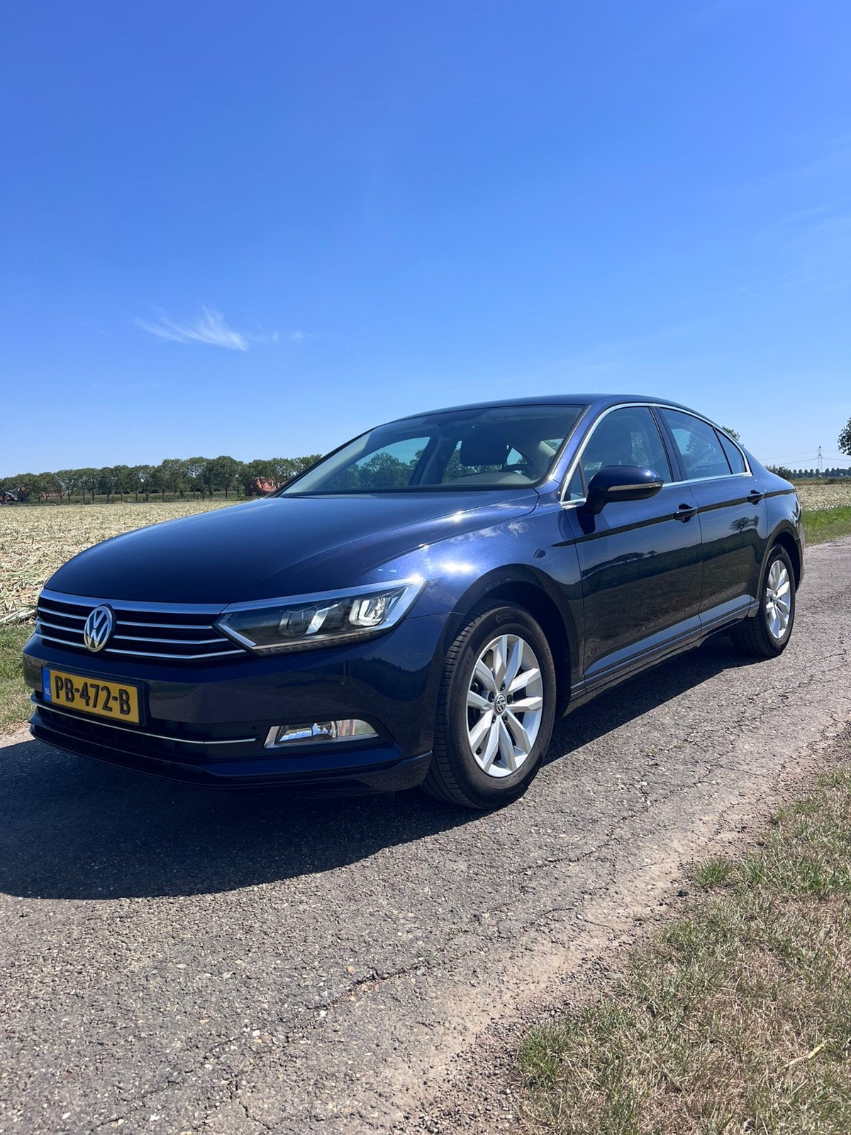 Volkswagen Passat 1.6 TDI 120pk BMT 2017 Blauw, Auto's, Voorwielaandrijving, 4 cilinders, Blauw, Bedrijf