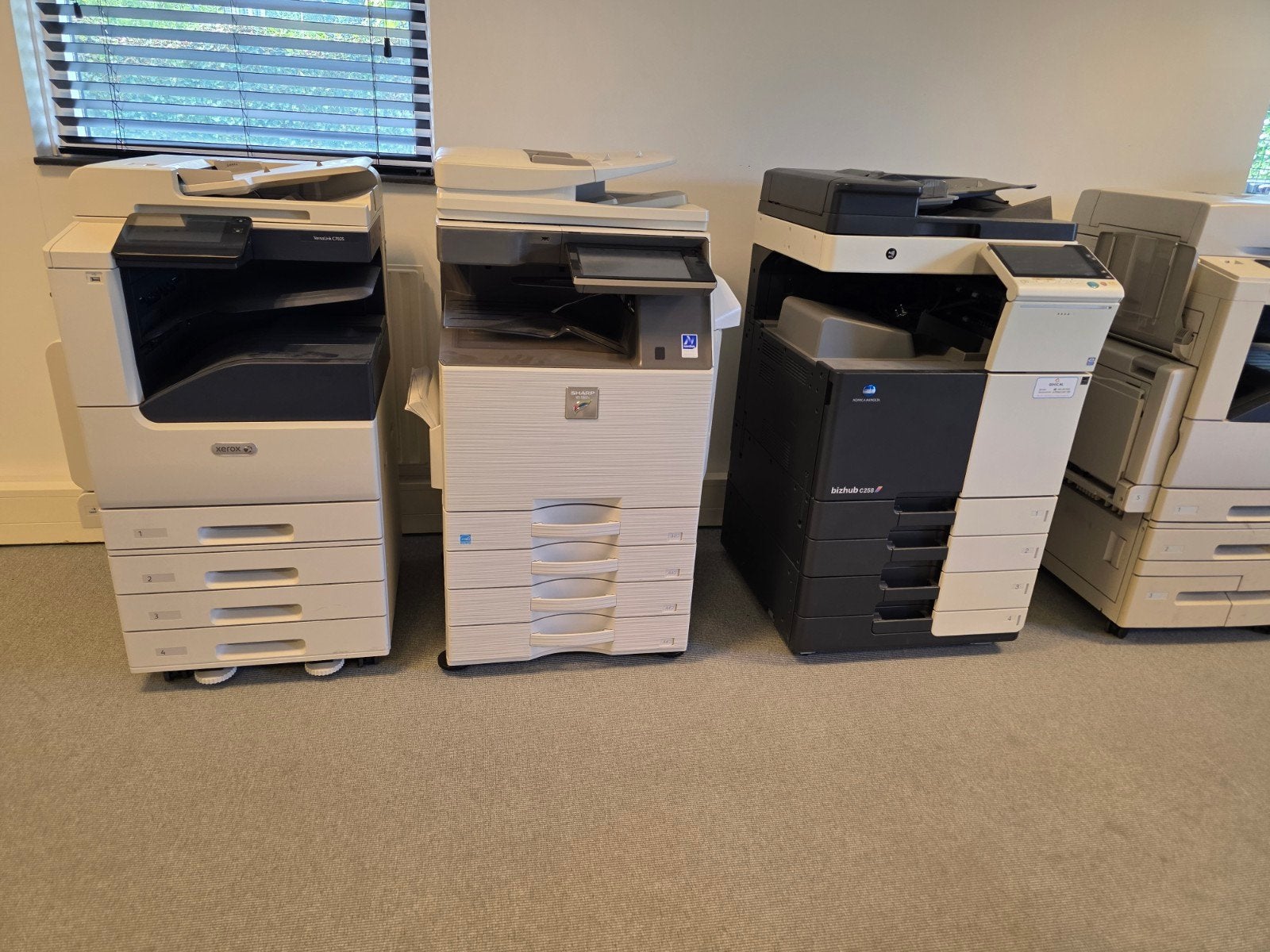 Diverse kantoorprinters en multifunctionals, Computers en Software, Printers, Xerox, Sharp, Konica Minolta, HP, Brother, Kleur printen