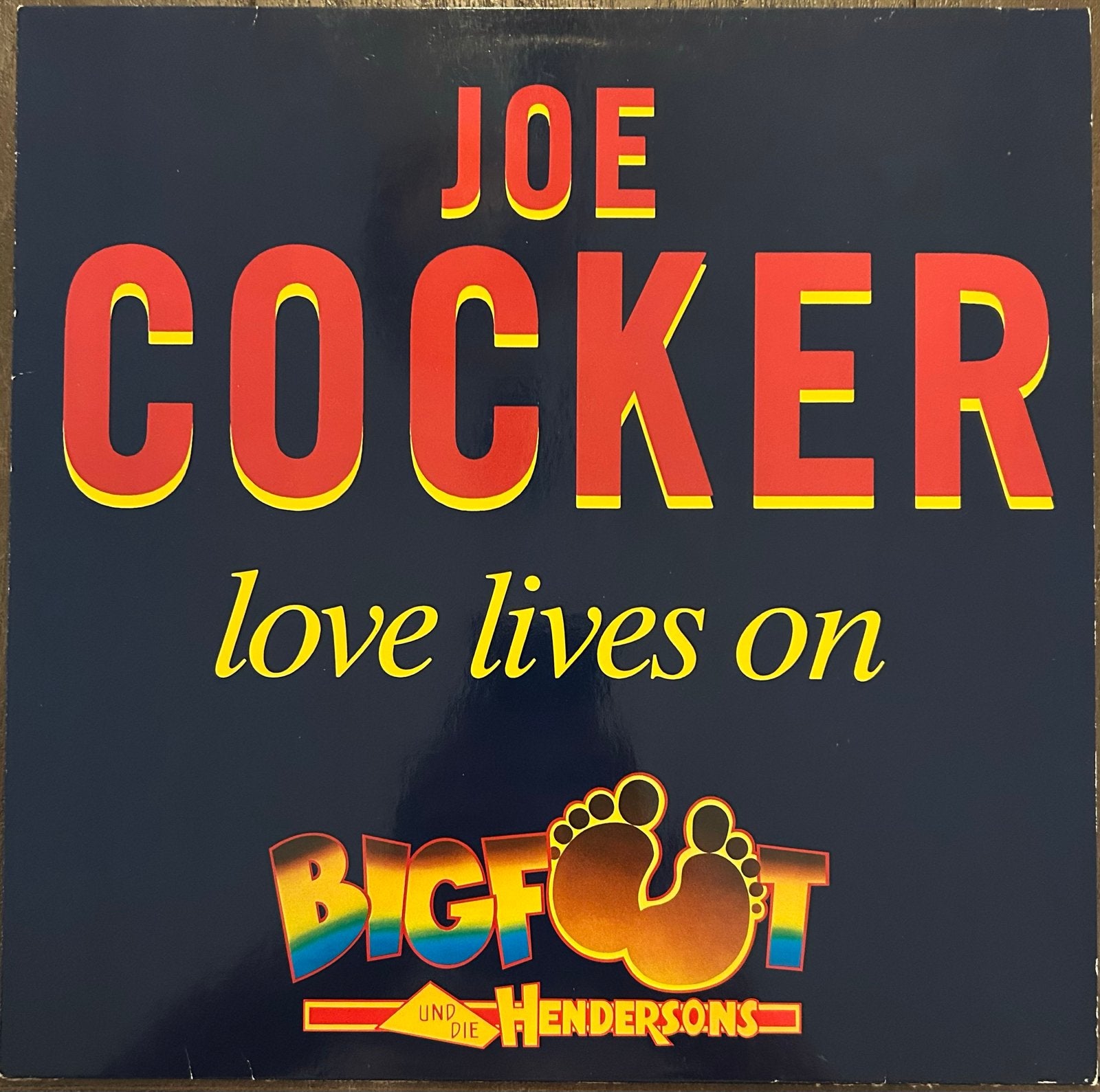 Joe Cocker - Love Lives On (Bigfoot en de Hendersons), Originele persing, Ophalen of Verzenden, Gebruikt, Filmmuziek en Soundtracks