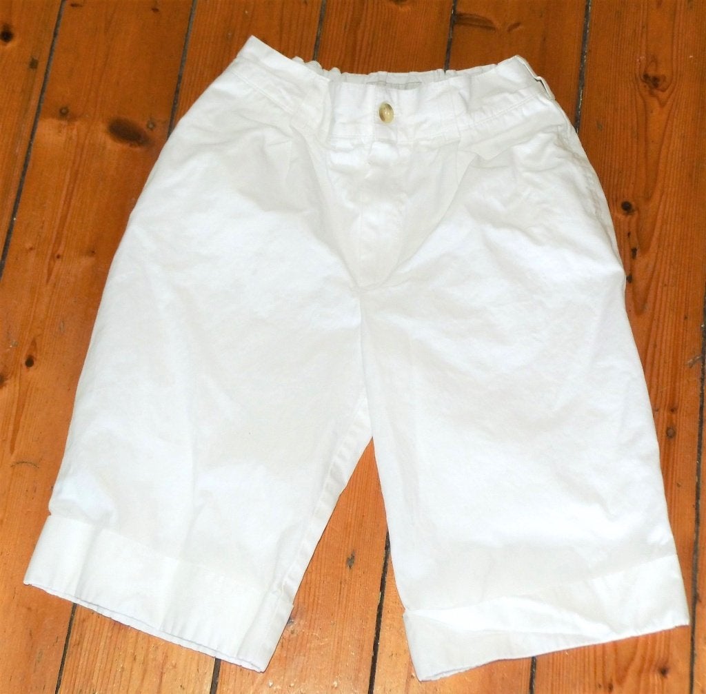 witte Scapa bermuda short maat 10 - 140, Broek, Scapa, Ophalen of Verzenden, Zo goed als nieuw
