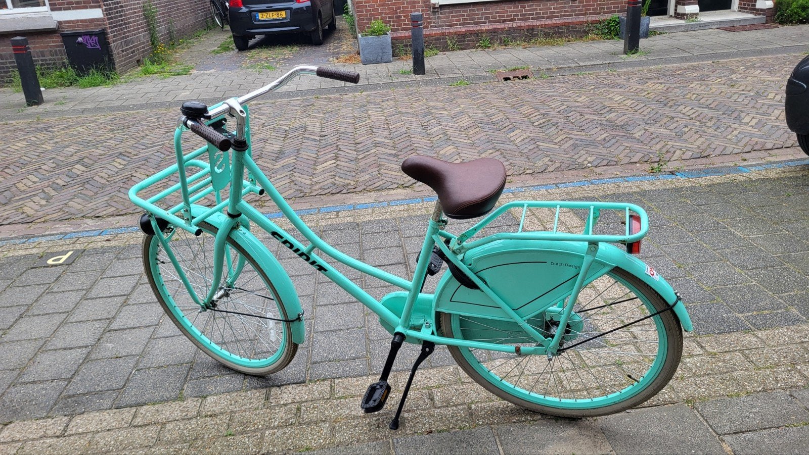 Spirit transportfiets / cargo 26 inch turquoise, Terugtraprem, 50 tot 53 cm, Ophalen, Overige merken