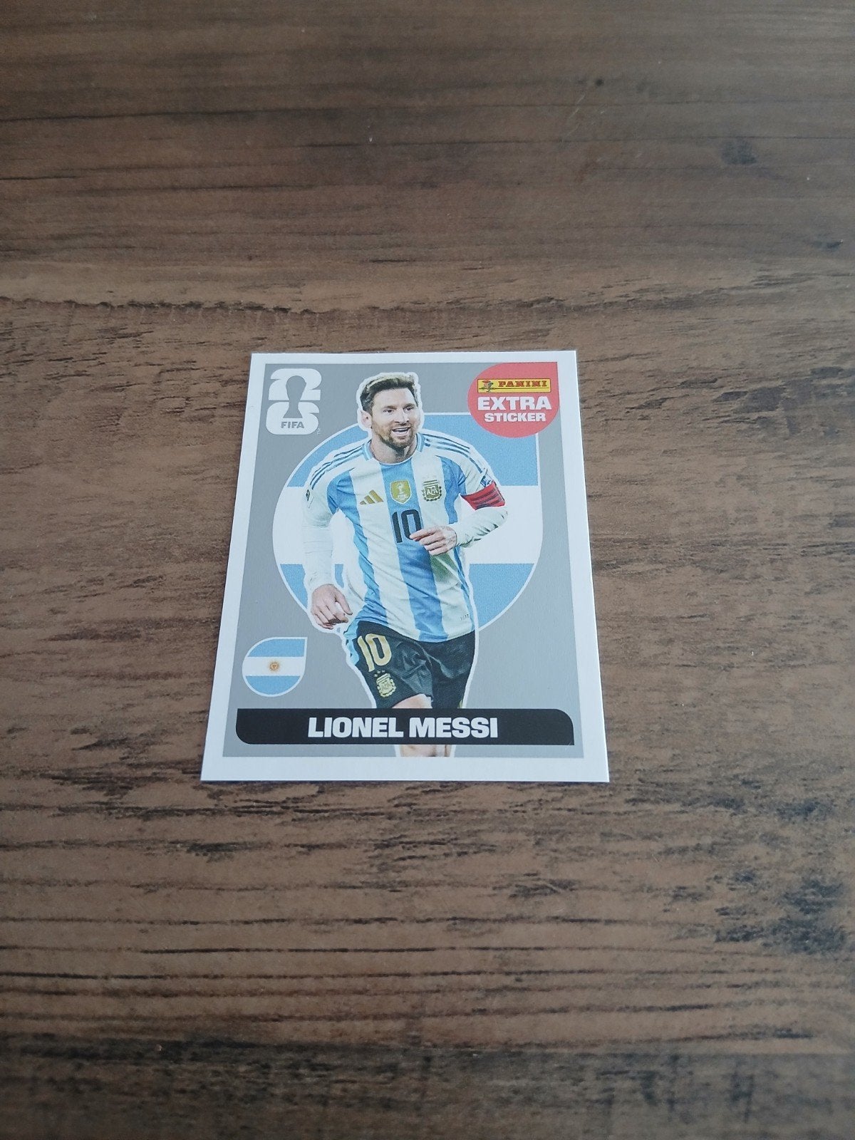 Panini wk 2026 Exstra sticker Lionel Messi, Ophalen of Verzenden, Zo goed als nieuw, Sticker