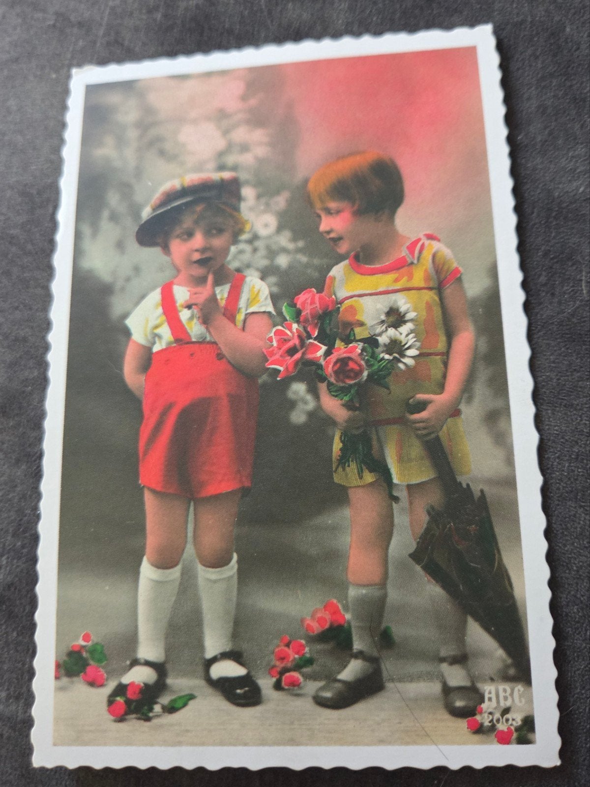 Kinderen met Bloemen, Verzenden, Voor 1920, Ongelopen, Kinderen