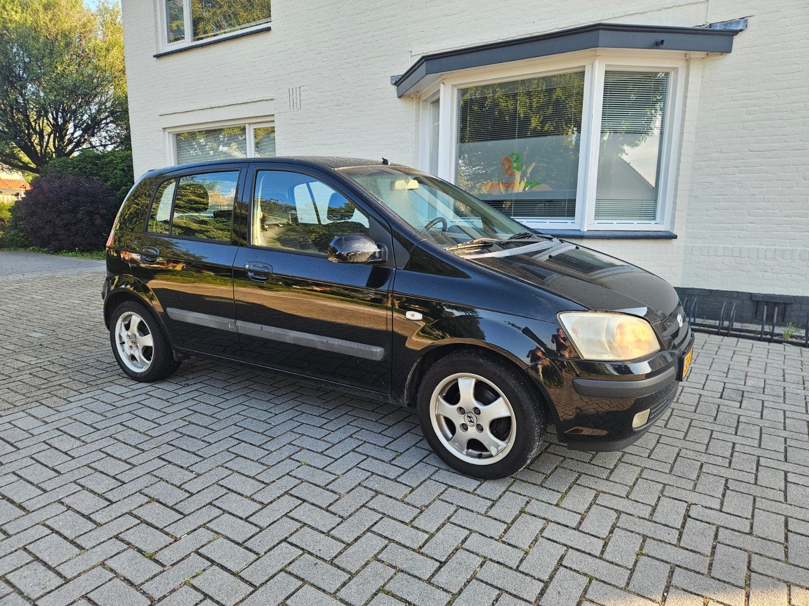 Hyundai Getz 1.3i –5-deurs – Airco–2004 -Slechts 101.000 km!, Auto's, Hyundai, Voorwielaandrijving, 40 €/maand, 4 cilinders, Zwart