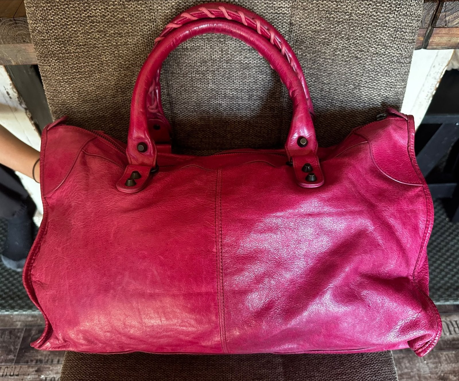 Balenciaga City Bag Roze Leer, Ophalen of Verzenden, Gebruikt, Roze, Handtas