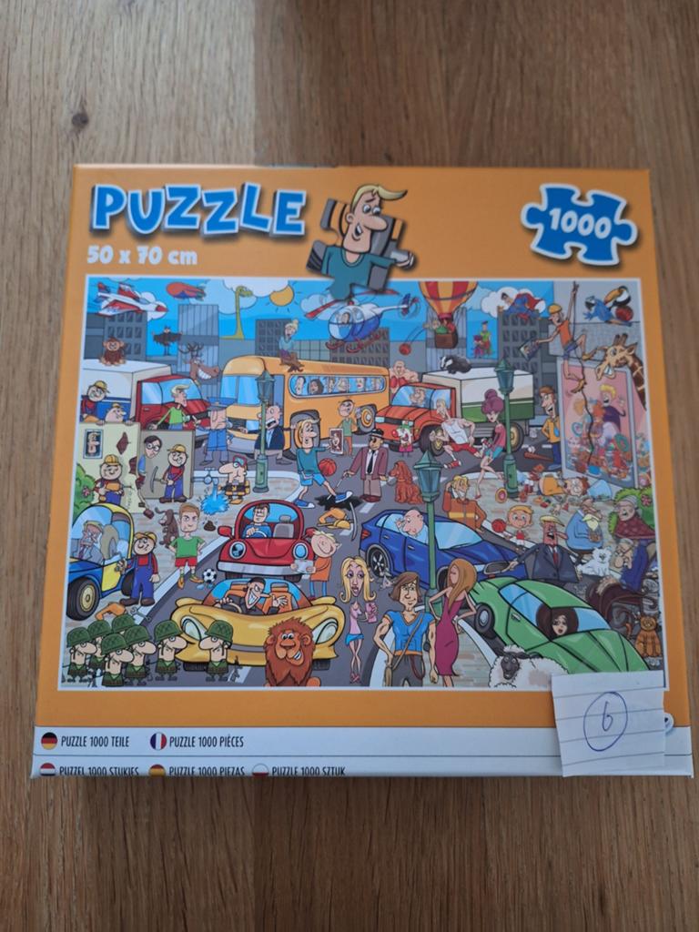 3 grafix puzzels a 1000 stukjes compleet., Ophalen of Verzenden, 500 t/m 1500 stukjes, Zo goed als nieuw