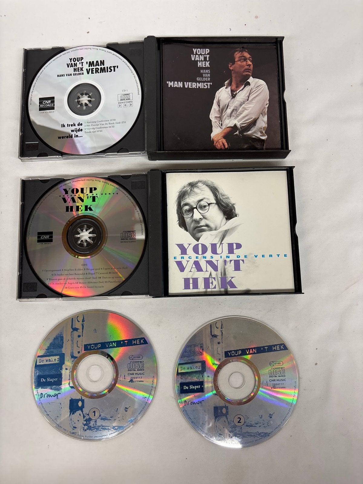 Youp van 't Hek CD's: Man Vermist & Ergens in de Verte, Cd's en Dvd's, Ophalen of Verzenden, Gebruikt, Overige genres, Album