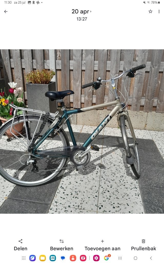 Herenfiets, Fietsen en Brommers, Ophalen, Gebruikt, Velgrem, Versnellingen