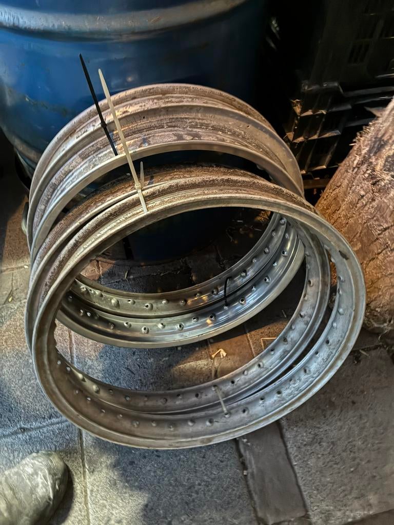 2 stuks aluminium velgen voor lichte klassieke Duitse, Motoren, Ophalen of Verzenden, Gebruikt