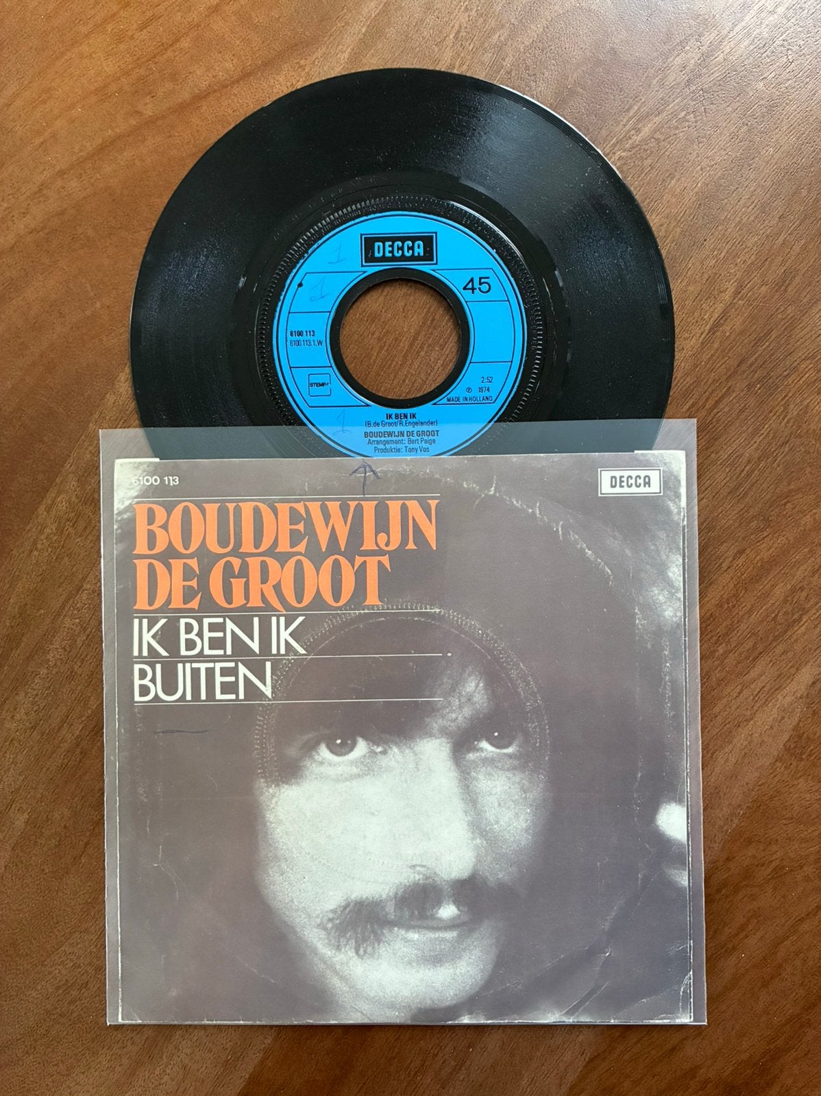Boudewijn de Groot - Ik ben ik, Ophalen of Verzenden, 7 inch