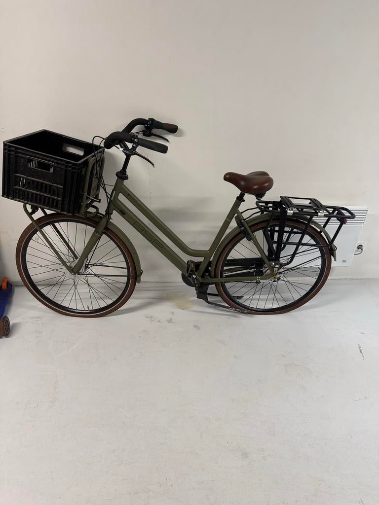 BSO Damesfiets met voordrager en mand - Zo goed als nieuw, Velgrem, Versnellingen, Zo goed als nieuw, 50 tot 53 cm