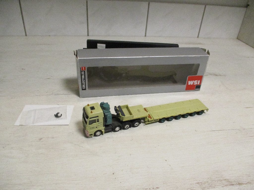 WSI HN Krane M.A.N TGX8x4 met Semi trailer 6 As Schaal 1:87, Ophalen of Verzenden, Nieuw, Bus of Vrachtwagen, Overige merken