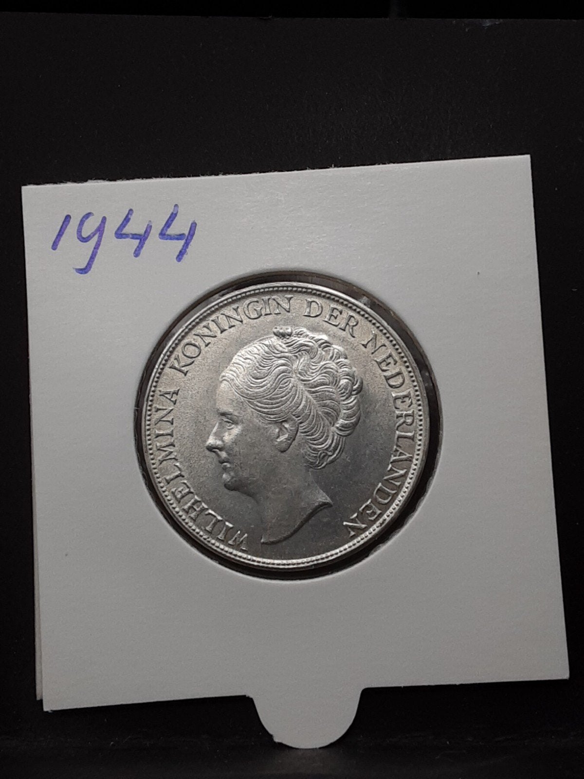1 gulden 1944 koningin Wilhelmina, 1 gulden, Verzenden, Zilver, Koningin Wilhelmina