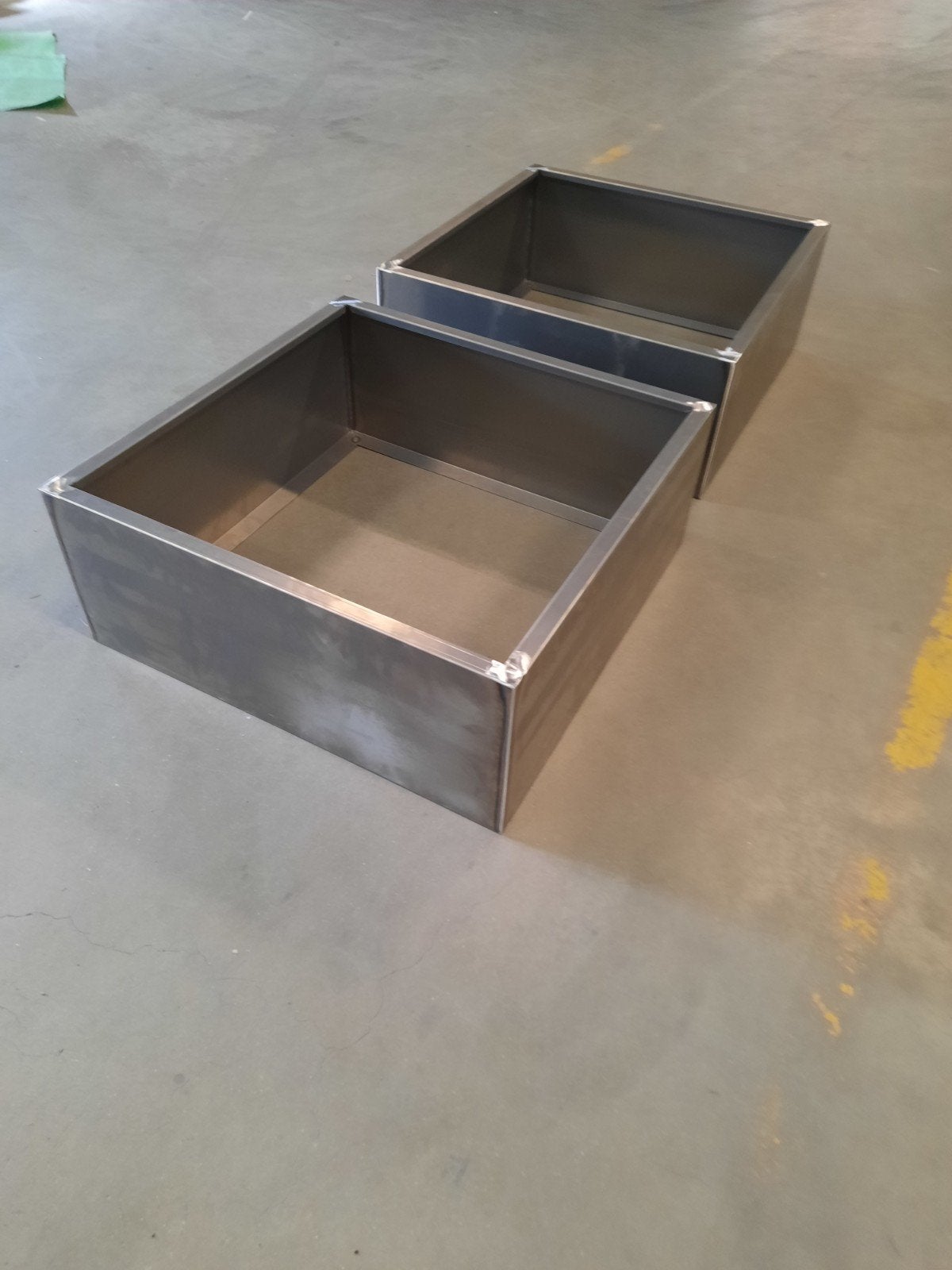Cortenstalen plantenbakken nieuw 100x100x40, Ophalen, 100 cm of meer, Vierkant, Nieuw