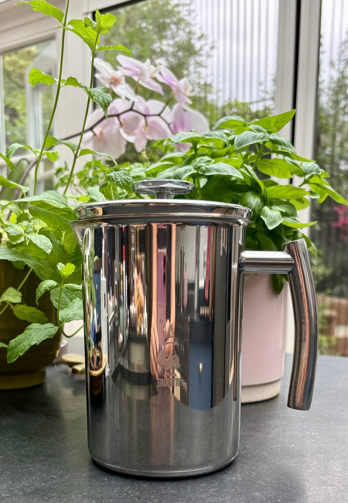 Bialetti melkopschuimer RVS, Ophalen, Zo goed als nieuw, Rvs
