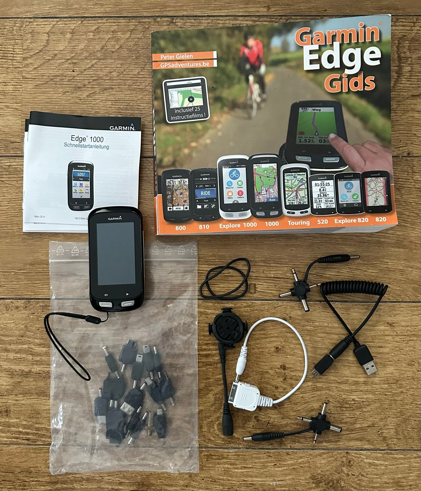 Garmin Edge 1000 fietscomputer met accessoires en gids, Fietsen en Brommers, Fietsaccessoires | Fietscomputers, Gebruikt, --, GPS