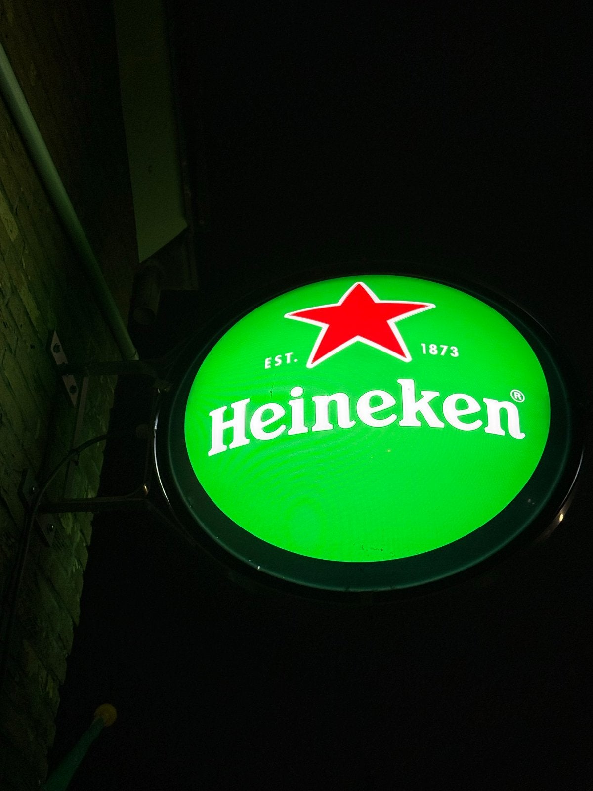 2 dubbelzijdige Heineken lichtbakken - z.g.a.n., Ophalen of Verzenden, Zo goed als nieuw, Lichtbak of (neon) lamp