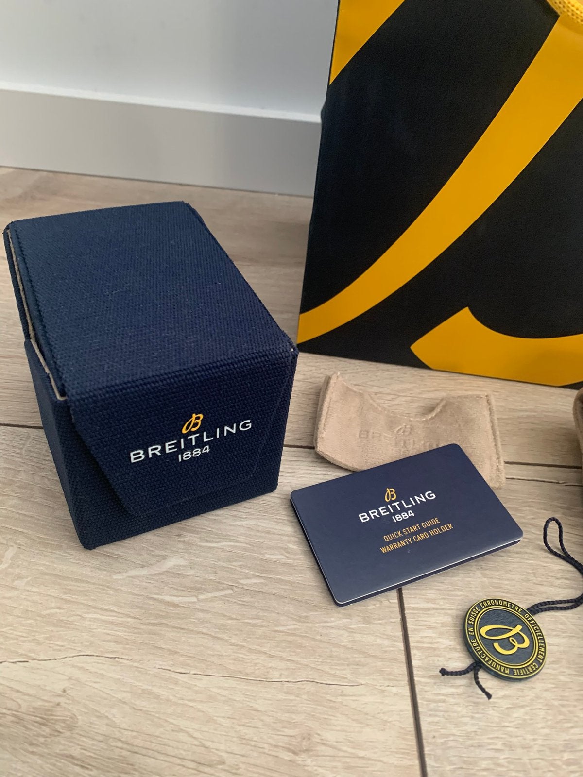Breitling box complete set en origineel, Ophalen of Verzenden, Zo goed als nieuw, Breitling