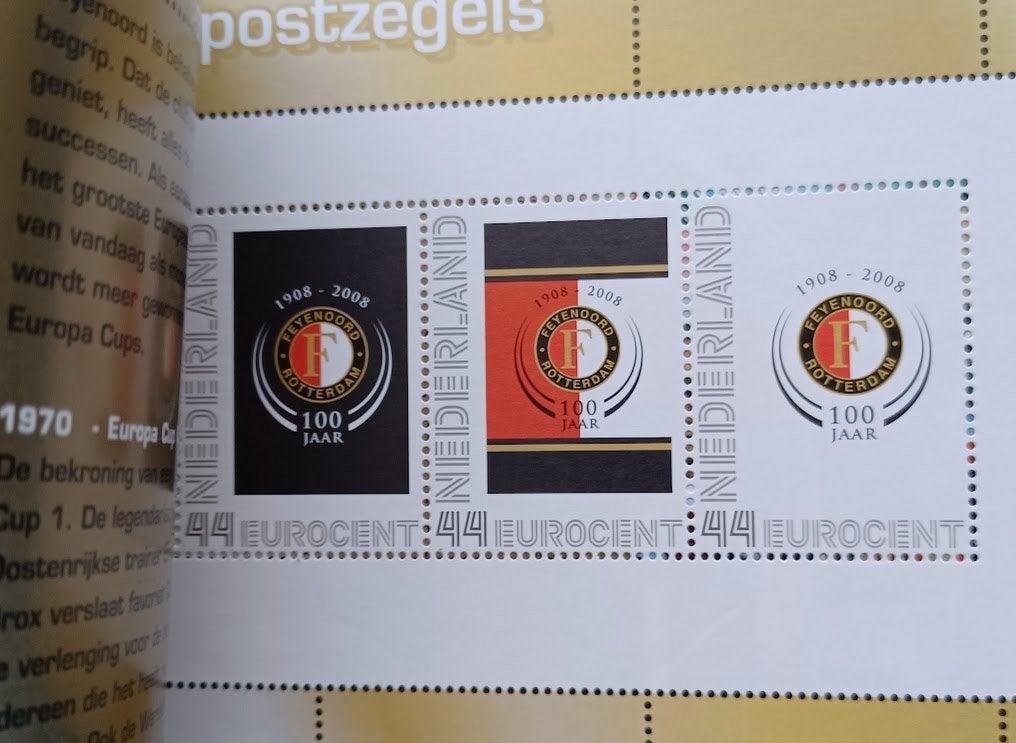 Persoonlijk prestigeboekje Laat Feyenoord Zegelvieren - 2008, Verzenden, Na 1940, Postfris