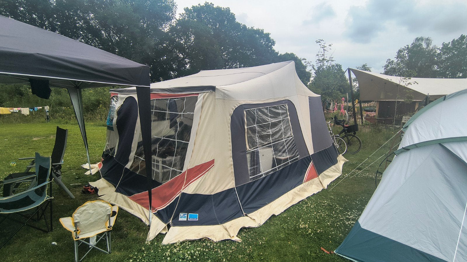 Jamet vouwwagen | Complete klusvouwwagen met voortent, Ophalen