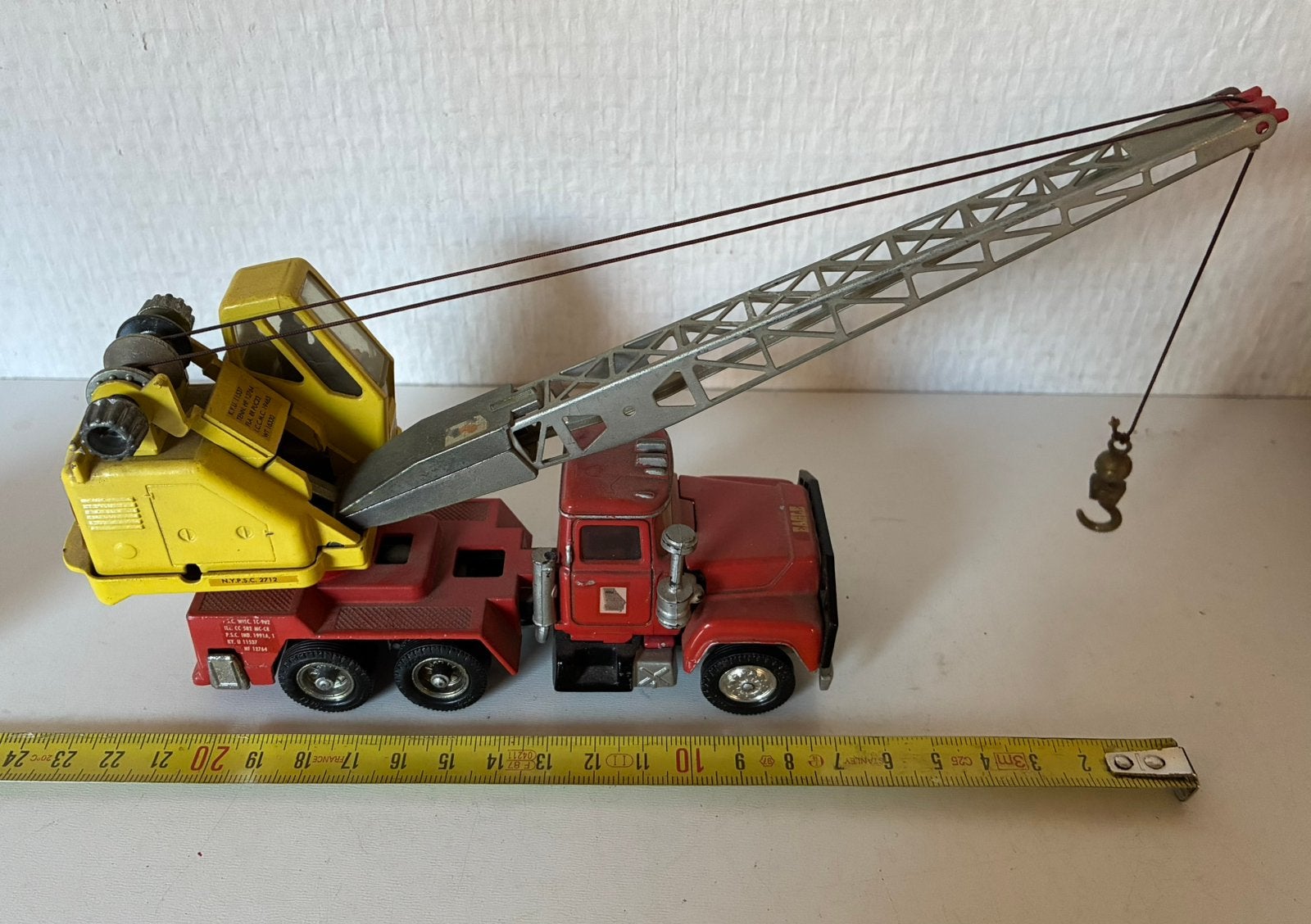 Corgi Major 1154 Mack Priestman Kraan 1970, Ophalen of Verzenden, Zo goed als nieuw, Auto, Corgi