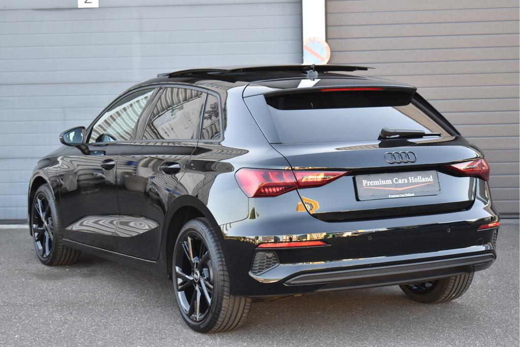 Audi A3 Sportback 40 TFSI e S-Line Black Ed Pano Navi Leder, Auto's, 1525 kg, Gebruikt, Euro 6, 4 cilinders