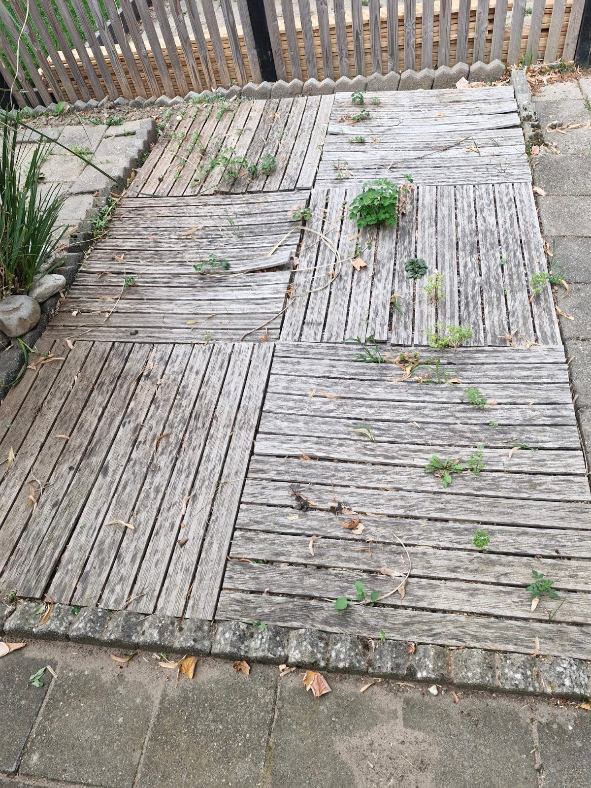 Houten terrastegels voor buiten - Gebruikt, Ophalen, Gebruikt, Hout