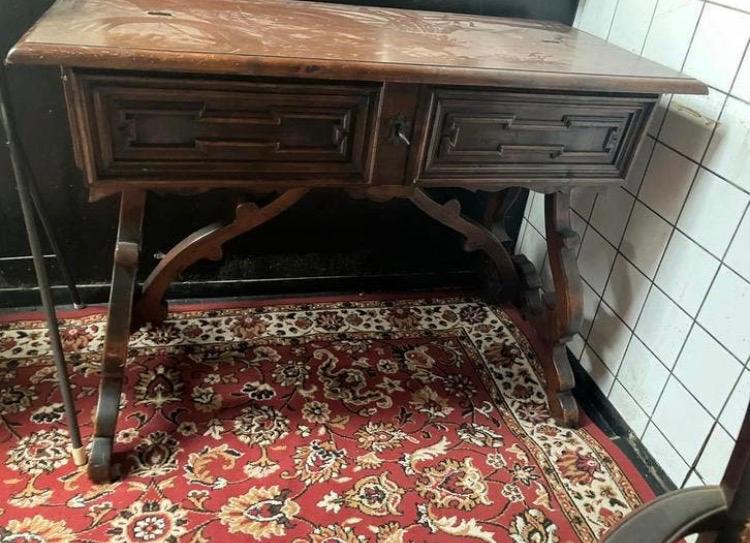 Mooie antieke vintage dresser dressoirkast bureau secretaire, Ophalen of Verzenden, Gebruikt