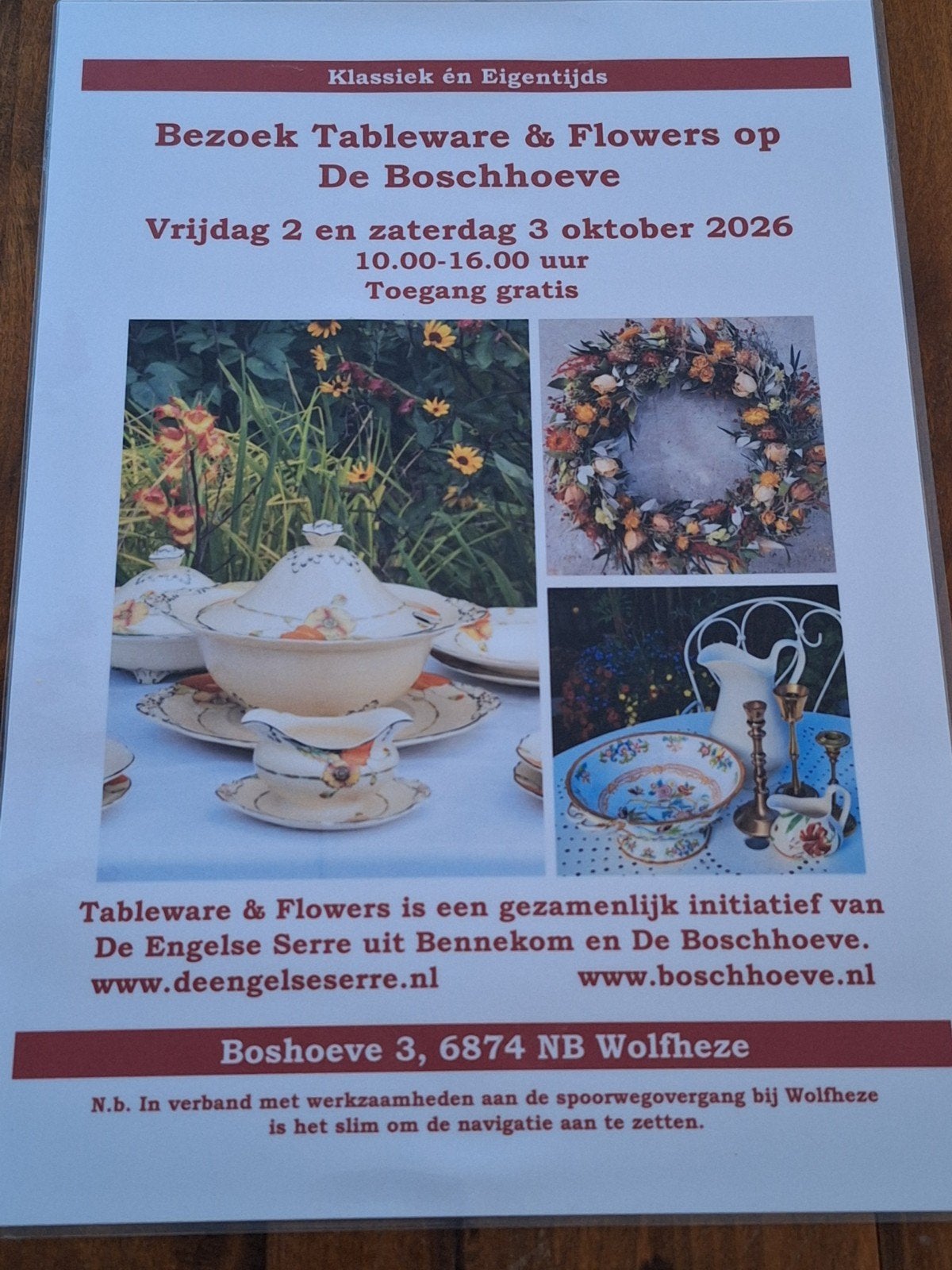 Serviezendagen 2 en 3 oktober 2026, Ophalen of Verzenden