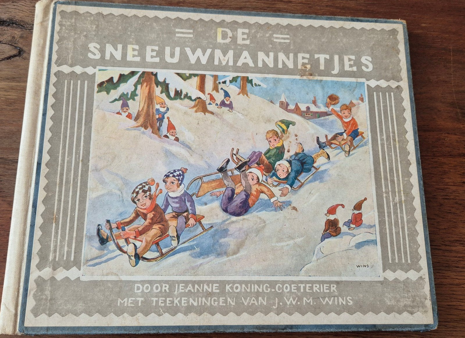 Antiek kinderboek "De Sneeuwmannetjes" - Jeanne Koning, Ophalen of Verzenden, Gelezen, Fictie algemeen