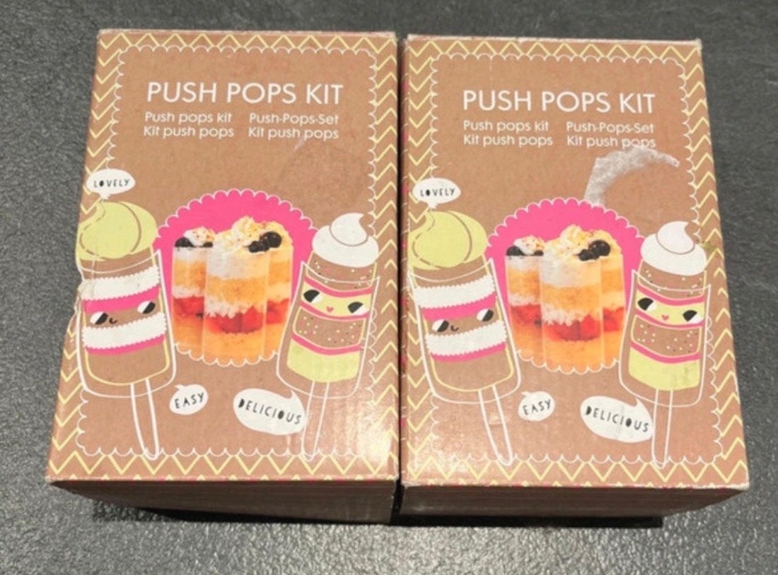 2x Push Pops Kit - Knutselset voor 6 Push Pops, Overige thema's, Nieuw, Meerkleurig, Ophalen of Verzenden