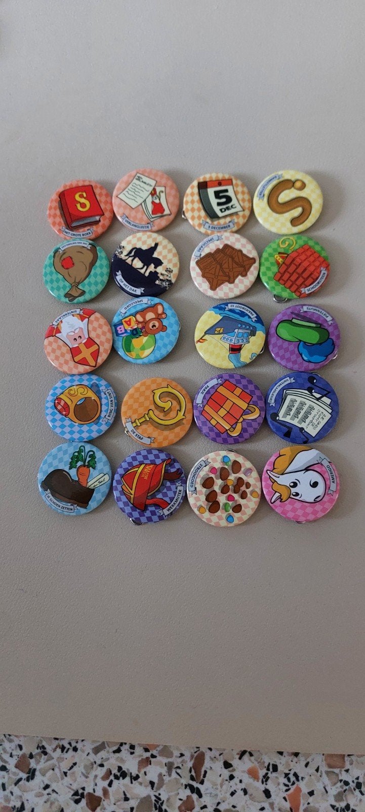klem  buttons sinterklaas, Ophalen of Verzenden, Nieuw